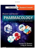 Brenner and Stevens’ Pharmacology 5th Edition Test Bank