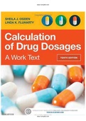 Calculation of Drug Dosages 10th Edition Ogden Test Bank