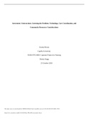 Assessment 3 Instructions: Assessing the Problem: Technology, Care Coordination, and Community Resources Considerations