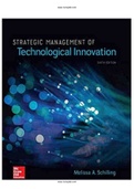 Strategic Management of Technological Innovation 6th Edition SCHILLING Test Bank