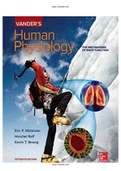 Vanders Human Physiology 15th Edition Widmaier Test Bank