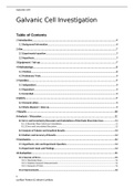 How the concentration of solutions affect the current in a galvanic cell 