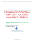 ATI RN COMPREHENSIVE EXAM FORM A,B & C COMBINED PACKAGE -BEST FOR ACTUAL EXAM REVIEW| RATED A+