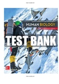 Human Biology 16th Edition Mader Test Bank |Complete Guide A+|Instant download.