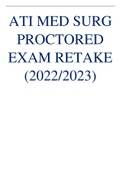 ATI MED SURG PROCTORED EXAM RETAKE LATEST 2024/2025