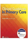 Clinical Guidelines in Primary Care 3rd Edition Hollier Test Bank