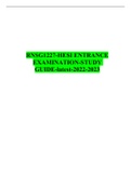 RNSG1227-HESI ENTRANCE EXAMINATION-STUDY GUIDE-latest-2022-2023