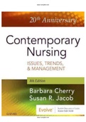 Contemporary Nursing 8th Edition Cherry Test Bank