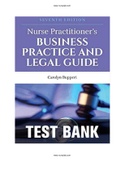 Nurse Practitioner’s Business Practice and Legal Guide 7th Edition Buppert Test Bank |Complete Guide A+|Instant Download.