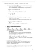 Wiskunde H9 (5H) exponentiële verbanden - theorie samenvatting