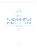 HESI Fundamentals Practice Exam  