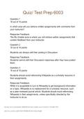 Walden University NURS 6003/NURS 6003 Week 1 Quiz_ Walden_s Student Readiness Orientation (100 out of 100 points - March QUATER)