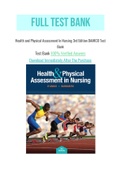 Health and Physical Assessment In Nursing 3rd Edition DAMICO Test Bank