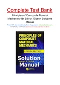 Principles of Composite Material Mechanics 4th Edition Gibson Solutions Manual