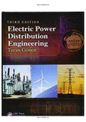 Electric Power Distribution Engineering 3rd Edition Gonen Solutions Manual