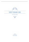 N493 EXIT EXAM 180 QUESTIONS AND ANSWERS