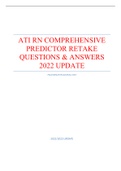 ATI RN COMPREHENSIVE PREDICTOR RETAKE 