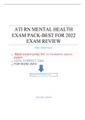 ATI RN MENTAL HEALTH 