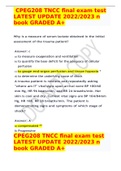 CPEG208 TNCC final exam test LATEST UPDATE 2022/2023 n book GRADED A+