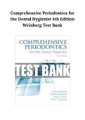 Comprehensive Periodontics for the Dental Hygienist 4th Edition Weinberg Test Bank