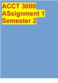 ACCT 3000 ASsignment 1 Semester 2