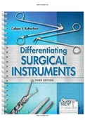 Differentiating Surgical Instruments 3rd Edition Rutherford Test Bank