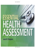 Essential Health Assessment 1st Edition Thompson Test Bank