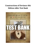 Constructions of Deviance 8th Edition Adler Test Bank