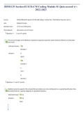 HIM1125 Section 02 ICD-CM Coding Module 01 Quiz-scored A+-2022-2023