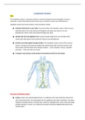 BTEC Applied Science: Unit 8 Learning aim B (Lymphatic system).