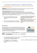 GIZMO 6 - Student Exploration: DNA Profiling [REVISED 2022]