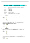 HIM1125- Module 01 Quiz-scored A+-2022