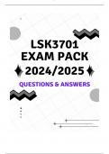 LSK3701 EXAM PACK 2024/2025