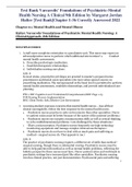 Chapter 01: Mental Health and Mental Illness Halter: Varcarolis’ Foundations of Psychiatric Mental Health Nursing: A Clinical Approach, 8th Edition