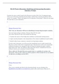 NR 449 Week 6 Discussion: Identifying and Interpreting Descriptive Statistics