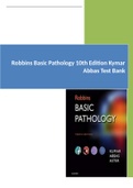 ROBBINS BASIC PATHOLOGY 10TH EDITION TEST BANK BY: KUMAR, ABBAS, ASTER ISBN- 978-0323353175