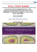 Test Bank for Pathophysiology: The Biologic Basis For Disease in Adults And Children 8th Edition, Kathryn L. Mccance, Sue E. Huether