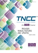 Test Bank Trauma Nursing Core Course Provider Manual (TNCC) 7th Edition Paperback 2022 Solution