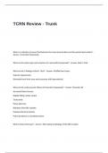 TCRN Test  Review Questions and Answers - Trunk