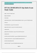 IFT DA-20 BOLDFACE Ops limits Exam Study Guide