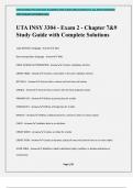 UTA INSY 3304 - Exam 2 - Chapter 7&9 Study Guide with Complete Solutions