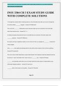 INSY 3304 CH 3 EXAM STUDY GUIDE WITH COMPLETE SOLUTIONS