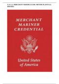 U.S.C.G. MERCHANT MARINE EXAM: MOTOR PLANTS (1) 2024/2025