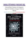 Soil and Water Chemistry An Integrative Approach 2nd Edition Essington Solutions Manual