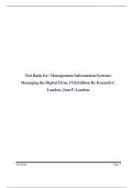 Solution Manual for Management Information Systems Managing the Digital Firm, Global Edition, 17th edition Kenneth C. Laudon, Jane P. Laudon