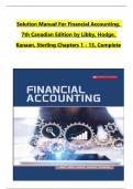 Solution Manual For Financial Accounting, 7th Canadian Edition by Libby, Hodge,  All Chapters 1 to 13 complete Verified editon ISBN:9781260065954