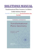 Transformational Plane Geometry 1st Edition Umble Solutions Manual