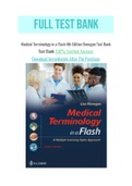 Medical Terminology in a Flash 4th Edition Finnegan Test Bank