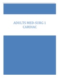 ADULTS MED-SURG 1  CARDIAC