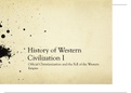 Class notes History Of Western Civilization 1 